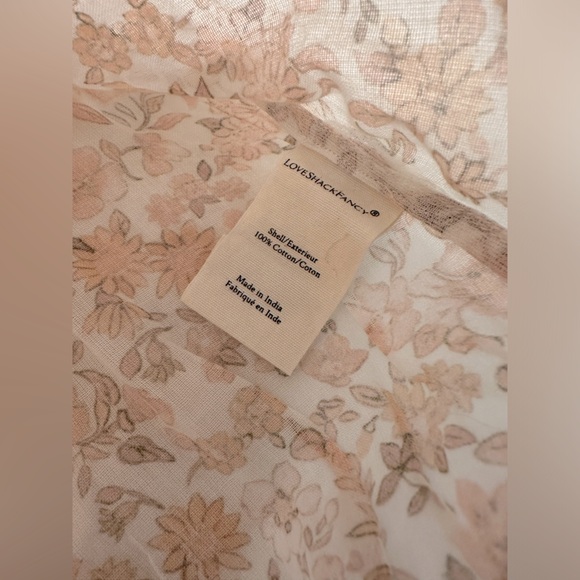 NEW Loveshackfancy Dorin off shoulder floral crop top - Picture 7 of 11